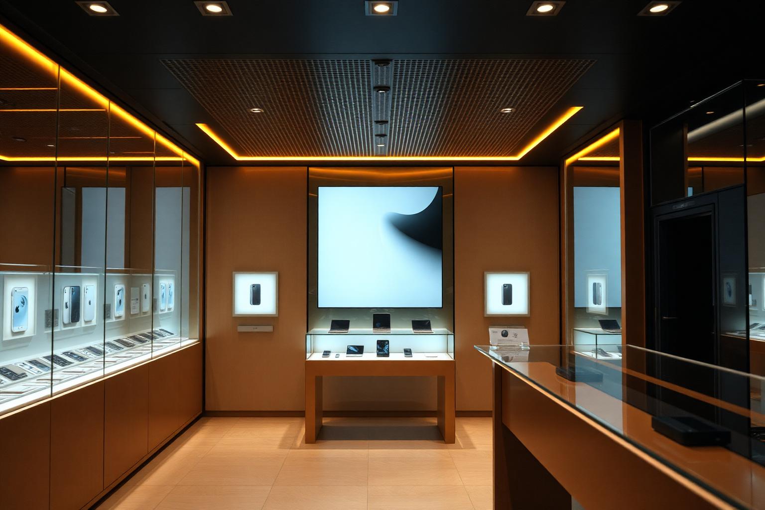 BuyTech Irving storefront interior with iPhone display cases